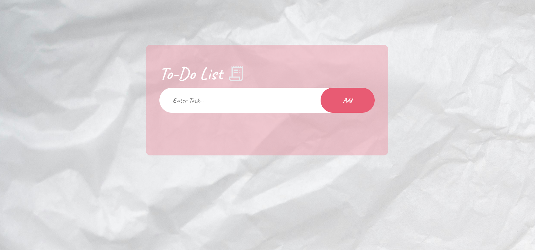 to-do app project plain screenshort